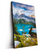 Led Wandbild Sommermorgen Am Bergsee Hochformat Produktvorschau Seitlich