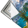Led Wandbild Sommermorgen Am Bergsee Querformat Materialvorschau