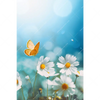 Led Wandbild Sommerwiese Mit Schmetterlingen Hochformat Motivvorschau