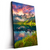 Led Wandbild Sonnenaufgang Am Bergsee Hochformat Produktvorschau Seitlich
