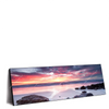 Led Wandbild Sonnenaufgang Am Strand Mit Felsen Panorama Produktvorschau Seitlich