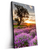 Led Wandbild Sonnenaufgang Im Lavendelfeld Hochformat Produktvorschau Seitlich
