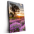 Led Wandbild Sonnenaufgang Im Lavendelfeld Hochformat Produktvorschau Seitlich