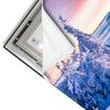 Led Wandbild Sonnenaufgang Im Schnee Hochformat Materialvorschau