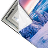 Led Wandbild Sonnenaufgang Im Schnee Quadrat Materialvorschau