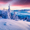Led Wandbild Sonnenaufgang Im Schnee Quadrat Motivvorschau