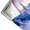 Led Wandbild Sonnenaufgang Im Schnee Querformat Materialvorschau