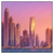 Led Wandbild Sonnenaufgang In Dubai Quadrat Produktvorschau Frontal