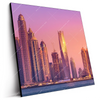 Led Wandbild Sonnenaufgang In Dubai Quadrat Produktvorschau Seitlich
