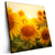 Led Wandbild Sonnenblumen Im Abendlicht Quadrat Produktvorschau Seitlich