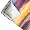 Led Wandbild Sonnenuntergang Am Strand Mit Felsen Hochformat Materialvorschau
