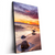 Led Wandbild Sonnenuntergang Am Strand Mit Felsen Hochformat Produktvorschau Seitlich