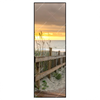 Led Wandbild Sonnenuntergang Am Strandweg Schmal Produktvorschau Frontal