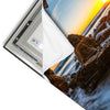 Led Wandbild Sonnenuntergang In Meeresgrotte Quadrat Materialvorschau