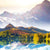 Led Wandbild Sonniger Tag Am Bergsee Panorama Zoom