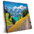Led Wandbild Sonniger Tag Am Gletscher Quadrat Produktvorschau Seitlich