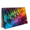 Led Wandbild Sound Wave Querformat Produktvorschau Seitlich