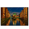 Led Wandbild Speicherstadt Hamburg Querformat Produktvorschau Frontal