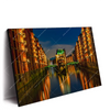 Led Wandbild Speicherstadt Hamburg Querformat Produktvorschau Seitlich