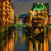 Led Wandbild Speicherstadt Hamburg Schmal Zoom