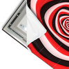 Led Wandbild Spirale In Rot Weiss Schwarz Querformat Materialvorschau