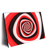 Led Wandbild Spirale In Rot Weiss Schwarz Querformat Produktvorschau Seitlich