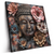 Led Wandbild Spiritueller Buddha Und Blumen Quadrat Produktvorschau Seitlich