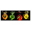 Led Wandbild Spritzer Von Paprika Beim Fallen Ins Wasser Panorama Produktvorschau Frontal