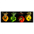 Led Wandbild Spritzer Von Paprika Beim Fallen Ins Wasser Panorama Produktvorschau Frontal