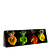 Led Wandbild Spritzer Von Paprika Beim Fallen Ins Wasser Panorama Produktvorschau Seitlich