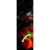 Led Wandbild Spritzer Von Paprika Beim Fallen Ins Wasser Schmal Motivvorschau