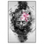 Led Wandbild Statue Mit Blume Grunge Stil Hochformat Produktvorschau Frontal