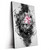 Led Wandbild Statue Mit Blume Grunge Stil Hochformat Produktvorschau Seitlich
