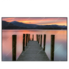 Led Wandbild Steg In Den Sonnenuntergang Querformat Produktvorschau Frontal
