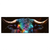 Led Wandbild Stier Mit Bunten Farben Panorama Produktvorschau Frontal