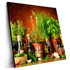 Led Wandbild Stillleben Mit Mediterranen Kraeutern Quadrat Produktvorschau Seitlich