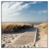 Led Wandbild Strand Auf Langeoog Quadrat Produktvorschau Frontal