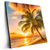 Led Wandbild Strand Von Barbados Quadrat Produktvorschau Seitlich
