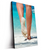 Led Wandbild Strandspaziergang Hochformat Produktvorschau Seitlich
