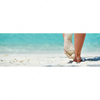 Led Wandbild Strandspaziergang Panorama Motivvorschau
