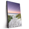 Led Wandbild Strandweg Im Sonnenuntergang Hochformat Produktvorschau Seitlich