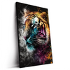 Led Wandbild Tiger Im Farbrausch Hochformat Produktvorschau Seitlich