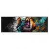 Led Wandbild Tiger Im Farbrausch Panorama Produktvorschau Frontal