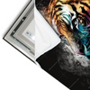 Led Wandbild Tiger Im Farbrausch Querformat Materialvorschau