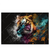 Led Wandbild Tiger Im Farbrausch Querformat Produktvorschau Frontal