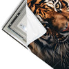 Led Wandbild Tiger Im Wasser Quadrat Materialvorschau