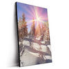 Led Wandbild Verschneiter Wald Hochformat Produktvorschau Seitlich