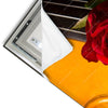 Led Wandbild Violine Rose Hochformat Materialvorschau