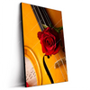 Led Wandbild Violine Rose Hochformat Produktvorschau Seitlich
