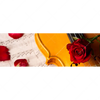 Led Wandbild Violine Rose Panorama Motivvorschau
